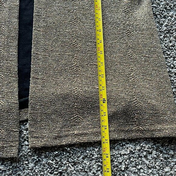 R&M Button up Cardigan Womens Medium Gold Glittery Textured Faux Diamond Clip - Picture 7 of 7